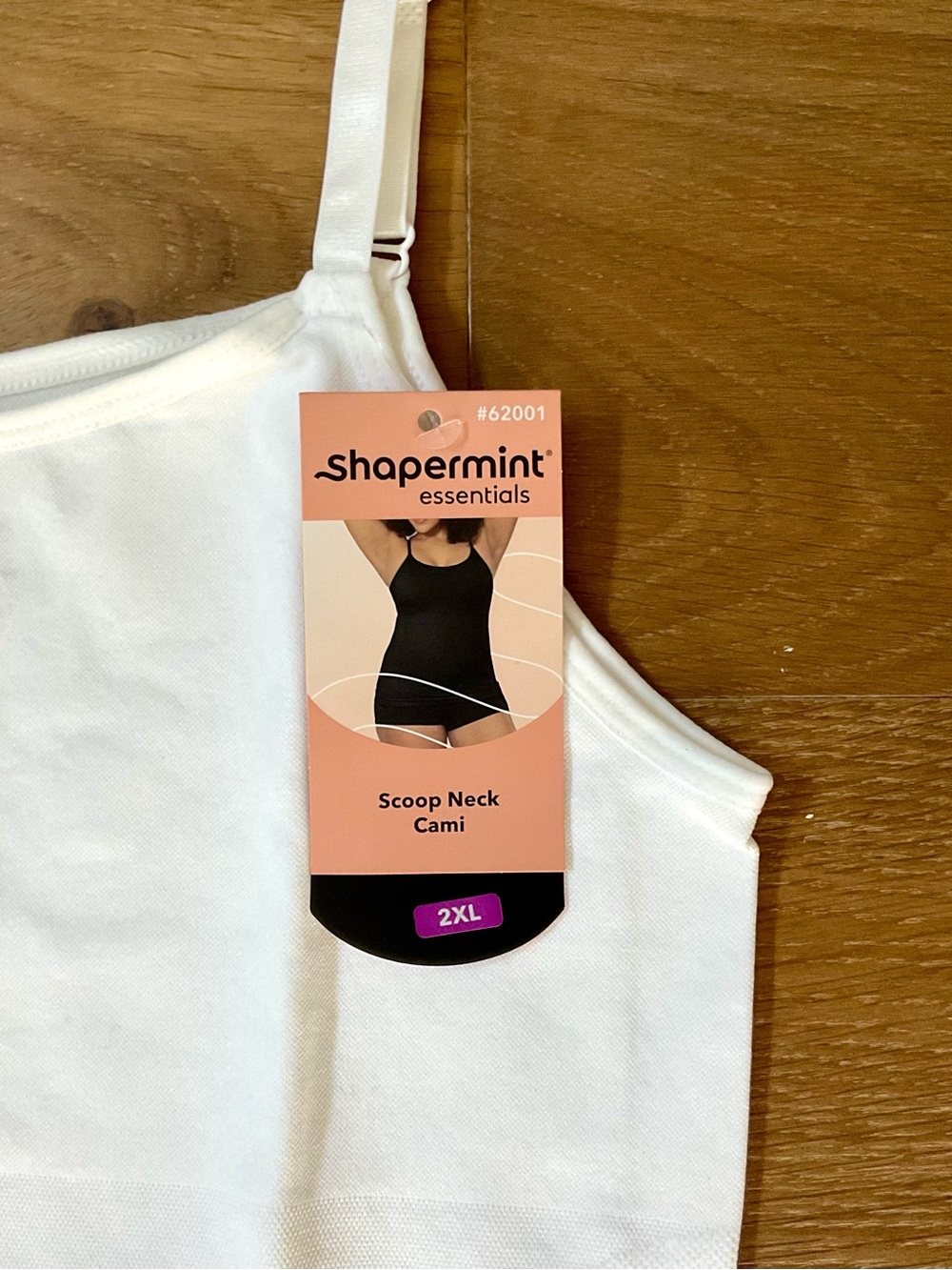 NWT Shapermint Essentials Cami Shapewear BUNDLE Scoop Neck Black White Cream XXL - Picture 15 of 16